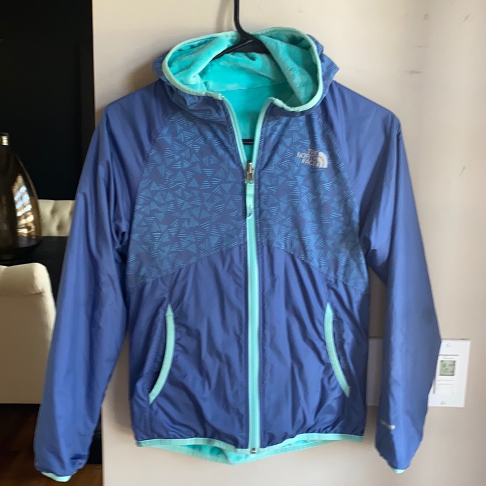 The North Face reversible girls jacket size M10/12